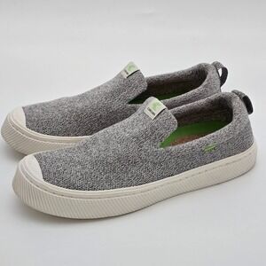 ariuma IBI Slip-On Sneakers Light Grey Knit Men's 8.5 / Women's 10 Eco-Friendly